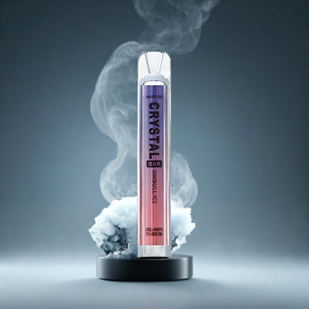 SKE Crystal BAR 600 Norge Engros – 0%/2% Nikotin – 600 Puffs – 500mAh Batteri – Vimbull Is