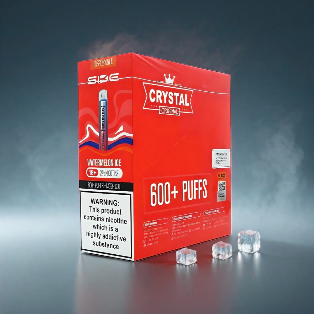 SKE Crystal BAR 600 Norge Engros – 500mAh Batteri, 600 Puff, 2.0ml Vannmelon Is