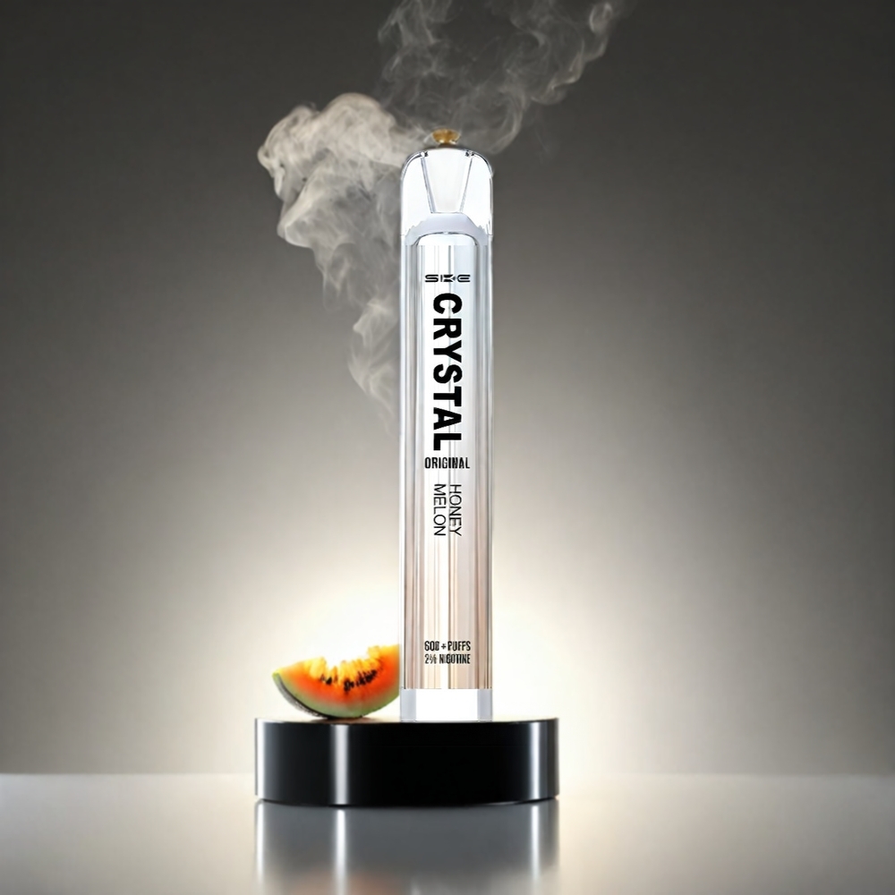 SKE Crystal BAR 600 Norge Engros – 600 Puffs, 2.0ml, 500mAh, Honningmelon, Nikotinfri/2%