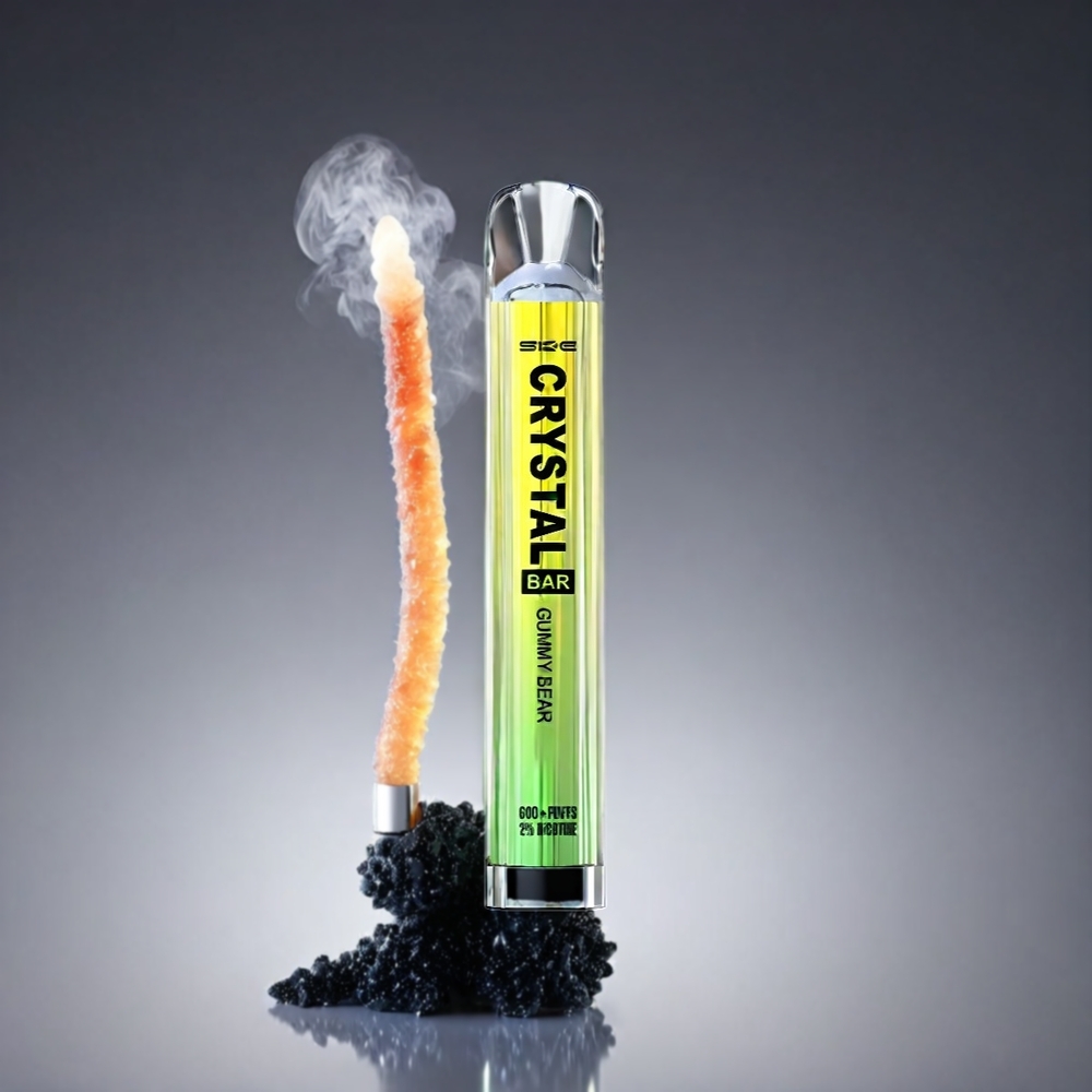 SKE Crystal BAR 600 Norge engros – 0% Nicotin, 500mAh Batteri, 600 Puff, Mesh Coil