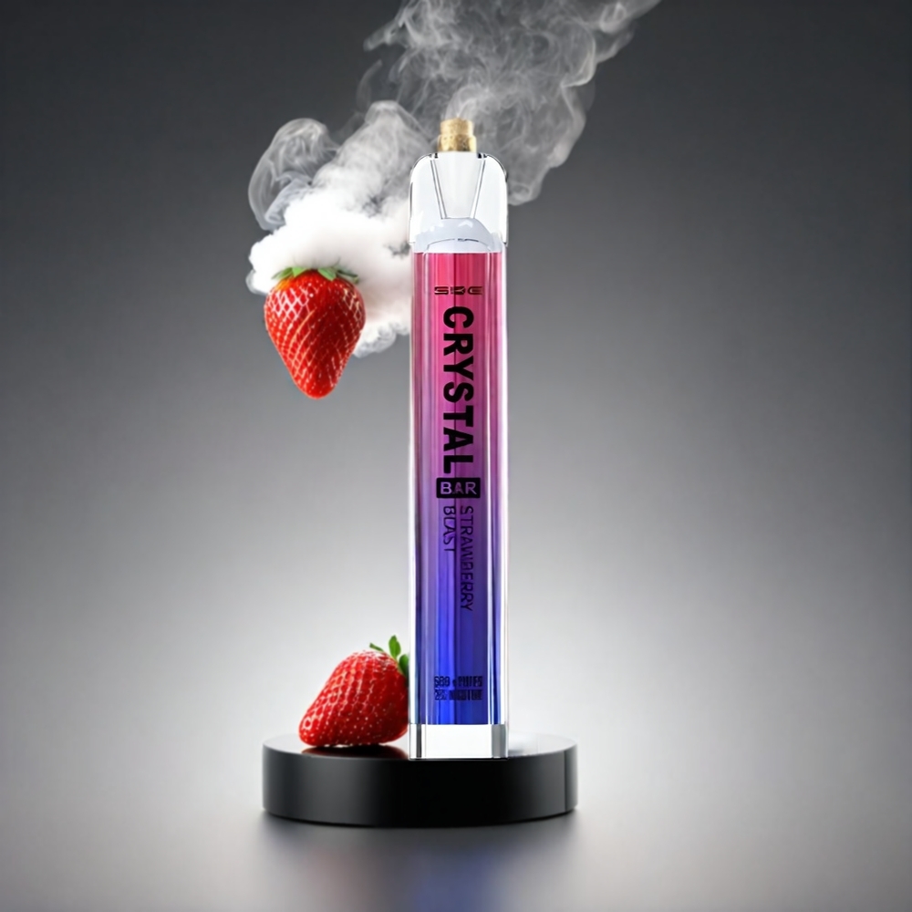 SKE Crystal BAR 600 Norge engros – Jordbærblast – 0%/2% Nikotin – 500mAh – 600 Puff