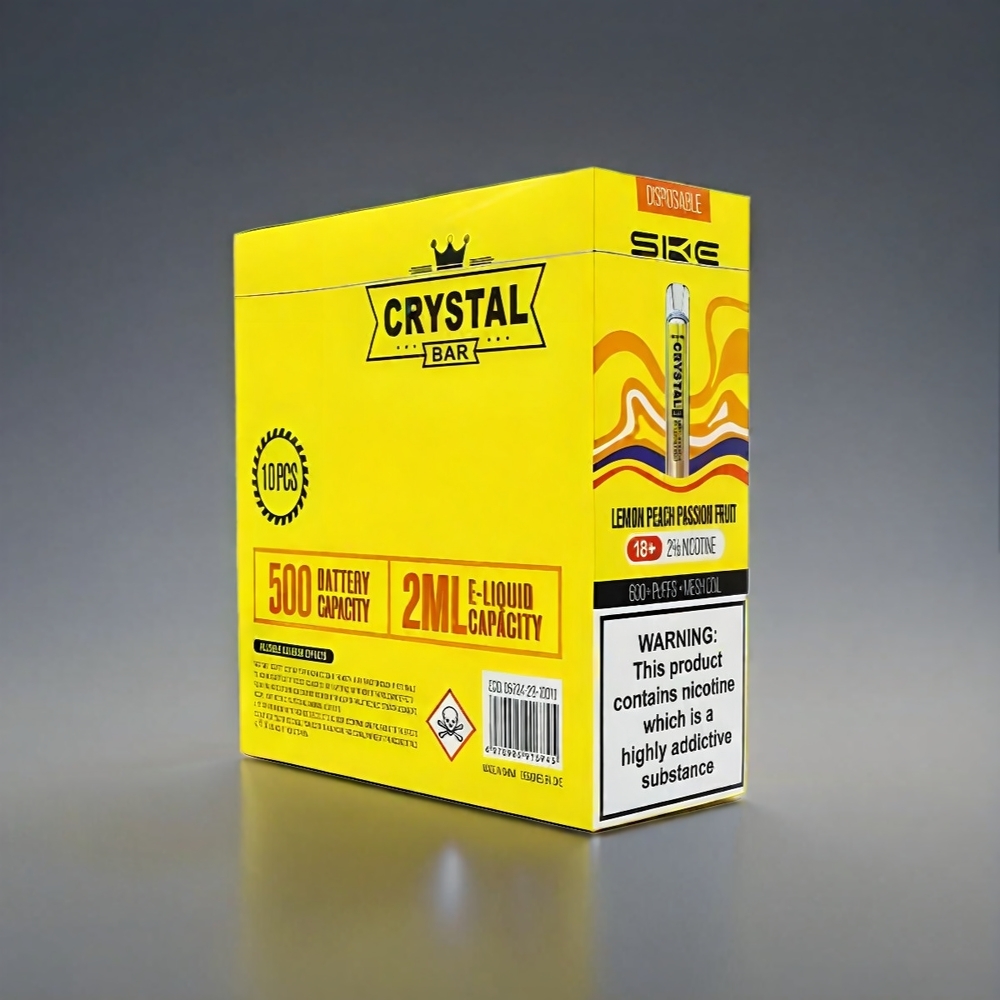 SKE Crystal BAR 600 Norge engros – Sitronsjakttrose 0%/2% nikotin, 500mAh batteri, 600 puffs