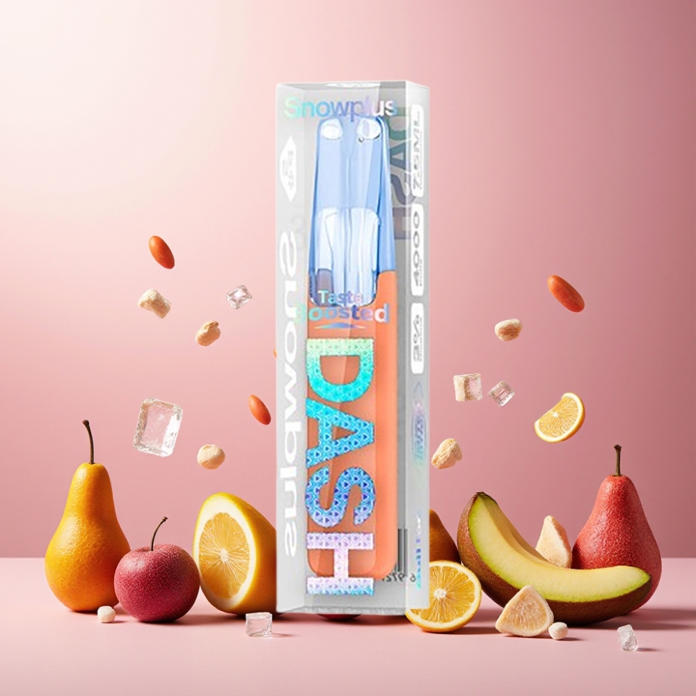Snowplus Dash 4000 Puffs Disposable Device Bull Ice Norge Engros – 7.5 ml E-væske, 530 mAh batteri, 4000 puffs