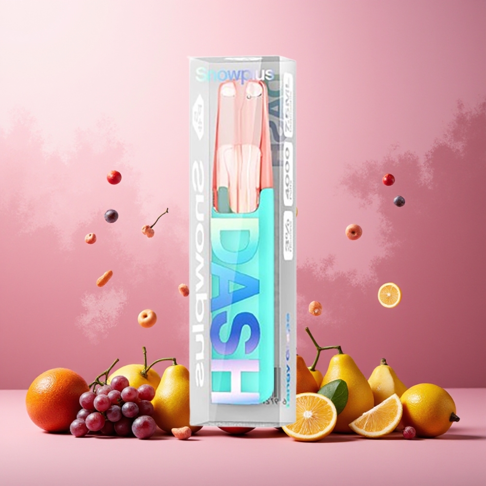 Snowplus Dash 4000 Puffs Engangsdevice Norge Engros – 7,5 ml E-væske, 530 mAh Batteri, 4000 Puff – Syrlig Drue