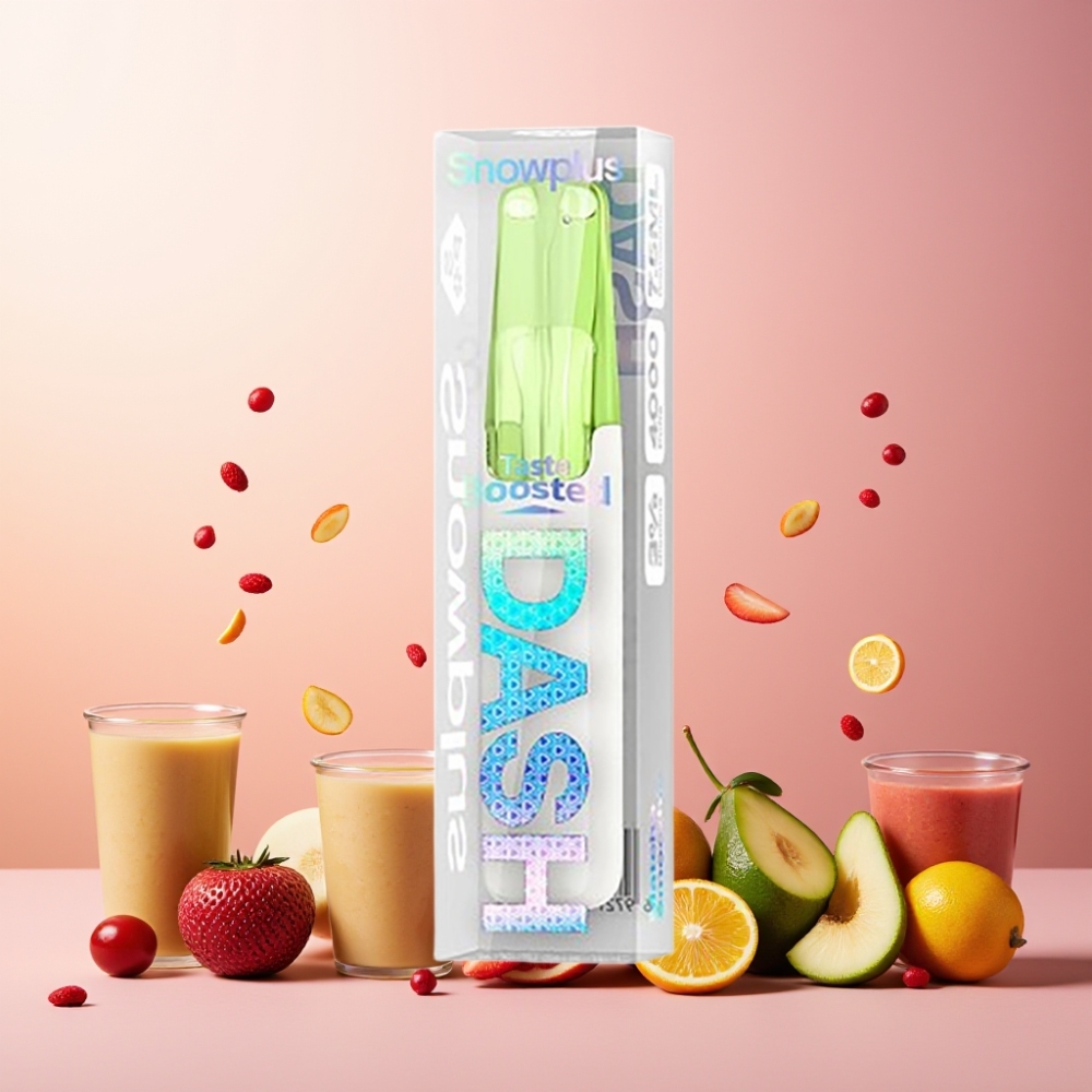 Snowplus Dash 4000 Puffs Engangsdevice Norge Engros – 7,5 ml E-væske, 530 mAh Batteri, Keramisk Atomizer – Matcha Smoothie