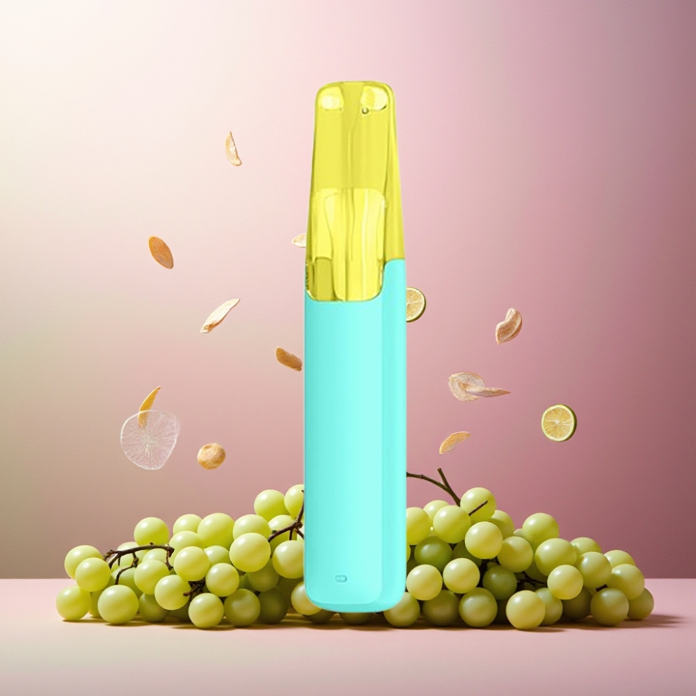 Snowplus Dash 4000 Puffs Engangsdevice Norge Engros – Grønndrue, 530 mAh Batteri, 7.5 ml E-væske, 4000 Puff