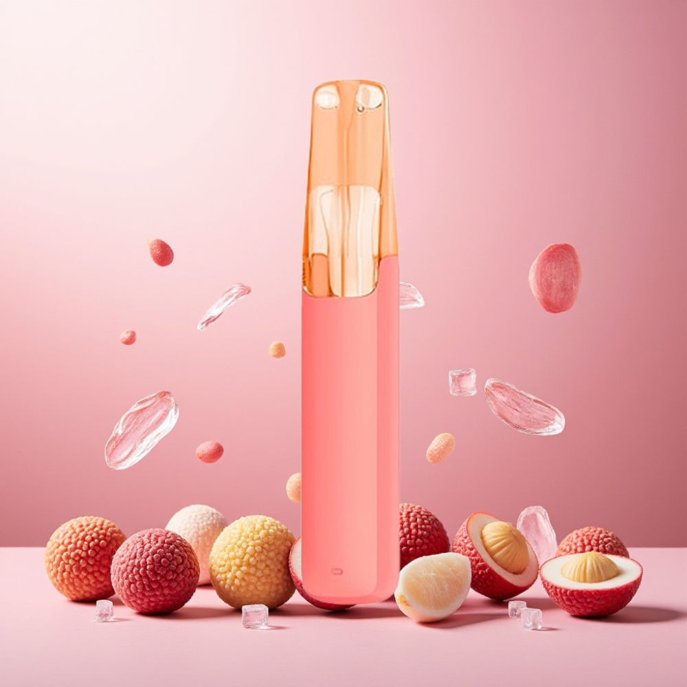 Snowplus Dash 4000 Puffs Engangsdevice Norge Engros – Litchi Is med Keramisk Atomizer, 530 mAh Batteri, 7.5 ml E-væske