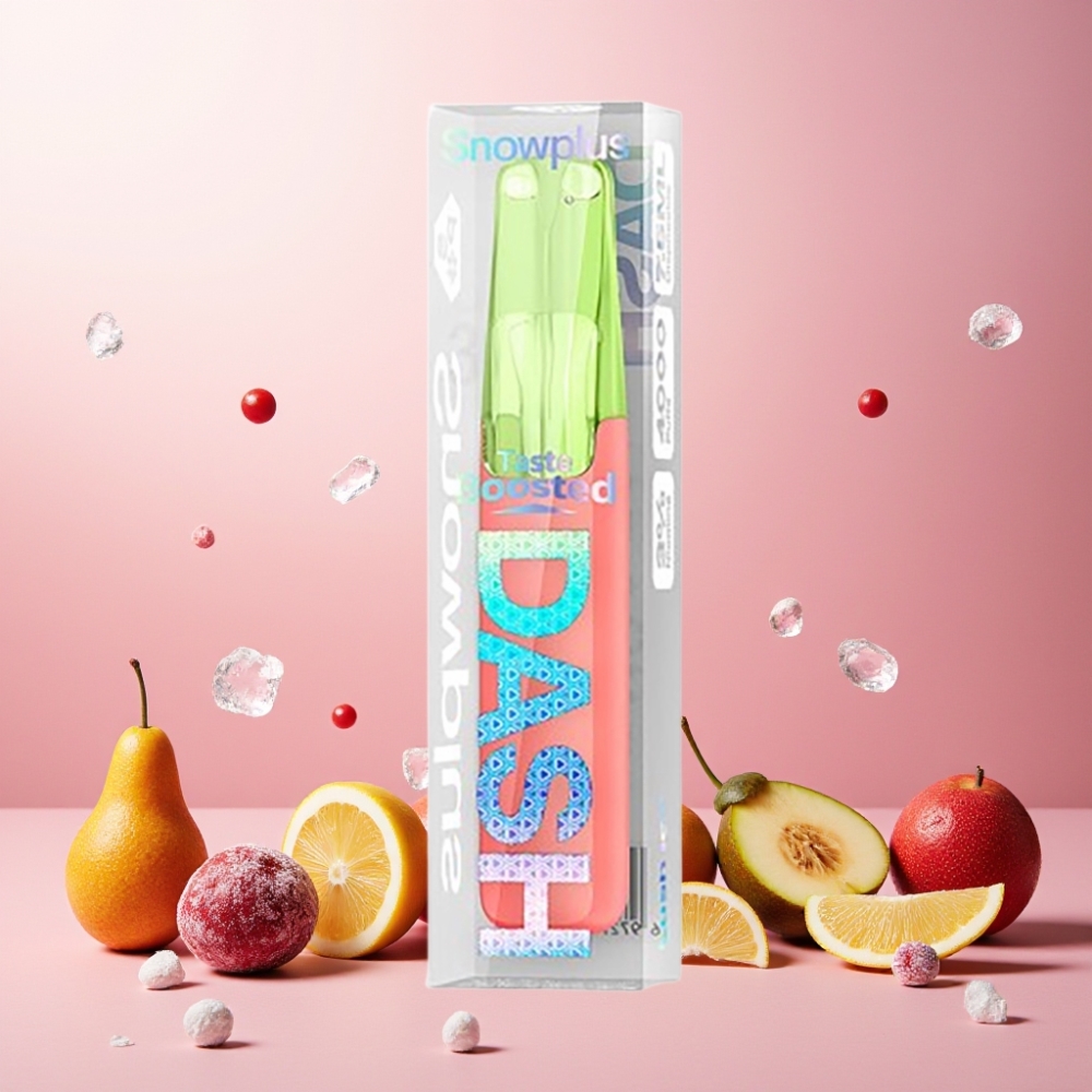 Snowplus Dash 4000 Puffs Engangsdevice Norge Engros – Lush Ice (Iskrem) – 7.5 ml e-væske, 530 mAh batteri, 4000 puffs