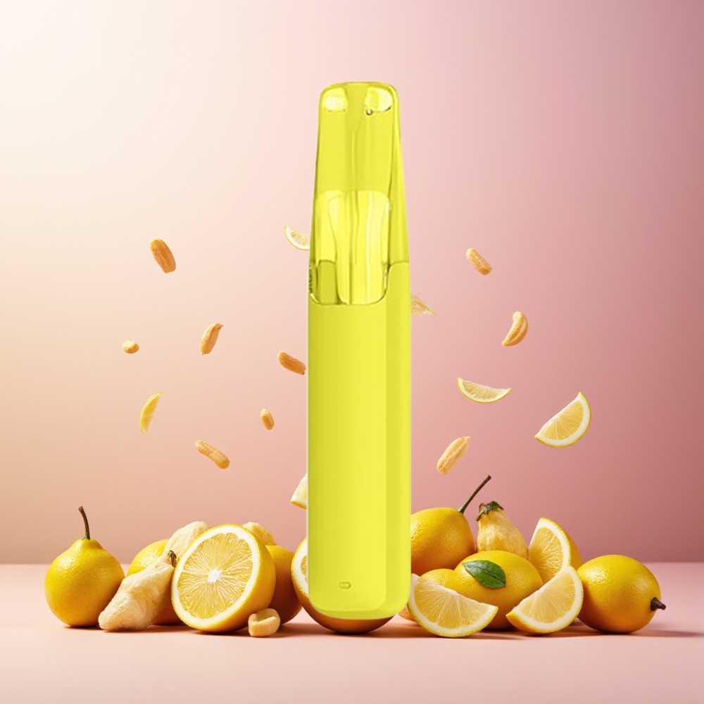 Snowplus Dash 4000 Puffs Engangsdevice Norge Engros Sitron Ananas – 7.5 ml E-væske, 530 mAh Batteri, Keramisk Atomizer