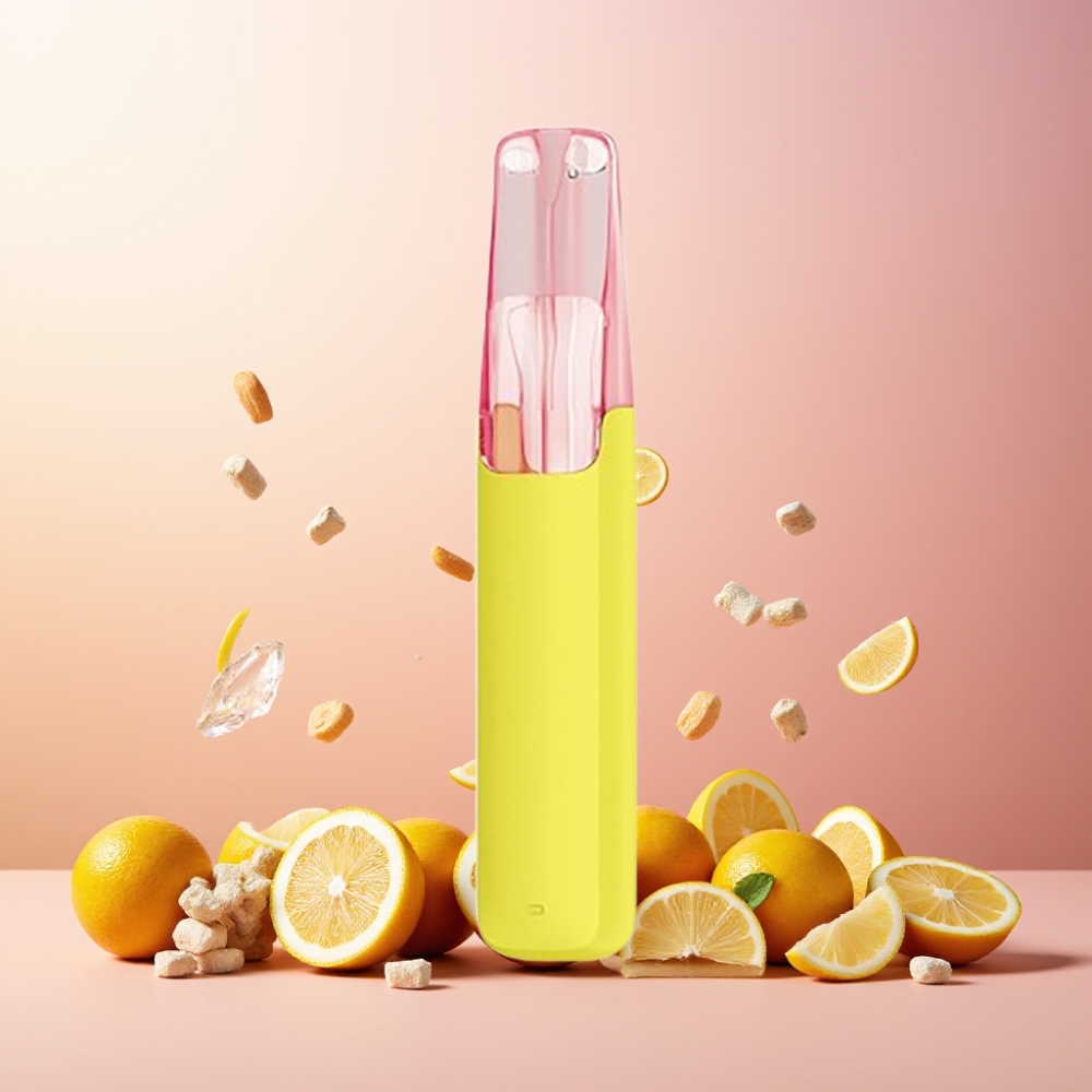 Snowplus Dash 4000 Puffs Engangsdevice Norge Engros – Sitron Is Te med Keramisk Atomizer, 530 mAh Batteri, 7,5 ml E-væske