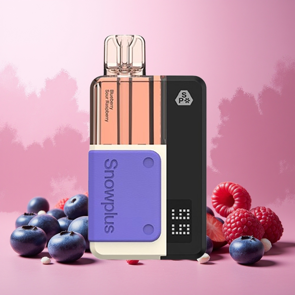 Snowplus Swift 5000 Puffs Prefilled Pod Kit Norge engros – Blåbær Sur Bringebær – 65 g, 1000 mAh, 2+10 ml, 2% nikotin