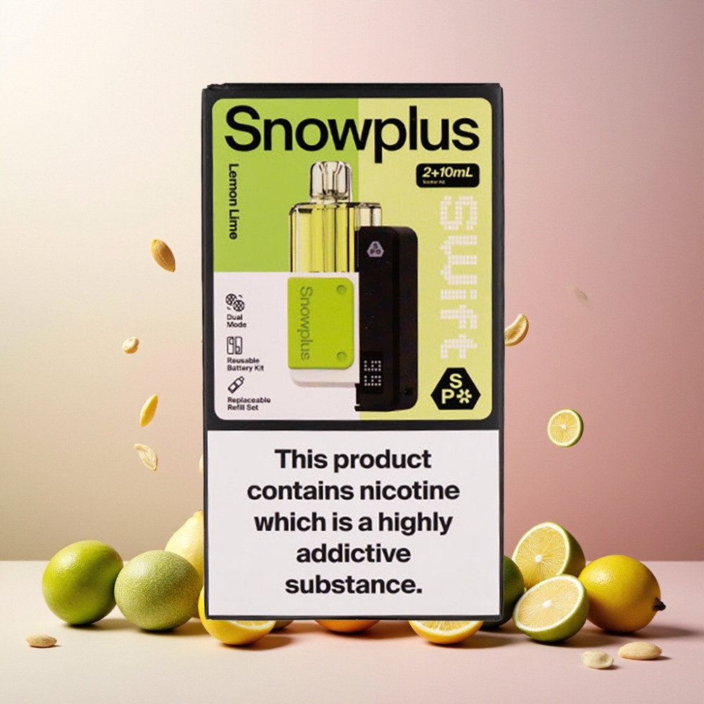 Snowplus Swift 5000 Puffs Prefilled Pod Kit Sitron Lime 1000 mAh Norge engros - 65 g, Dual Mesh Atomizer, 2% Nikotin
