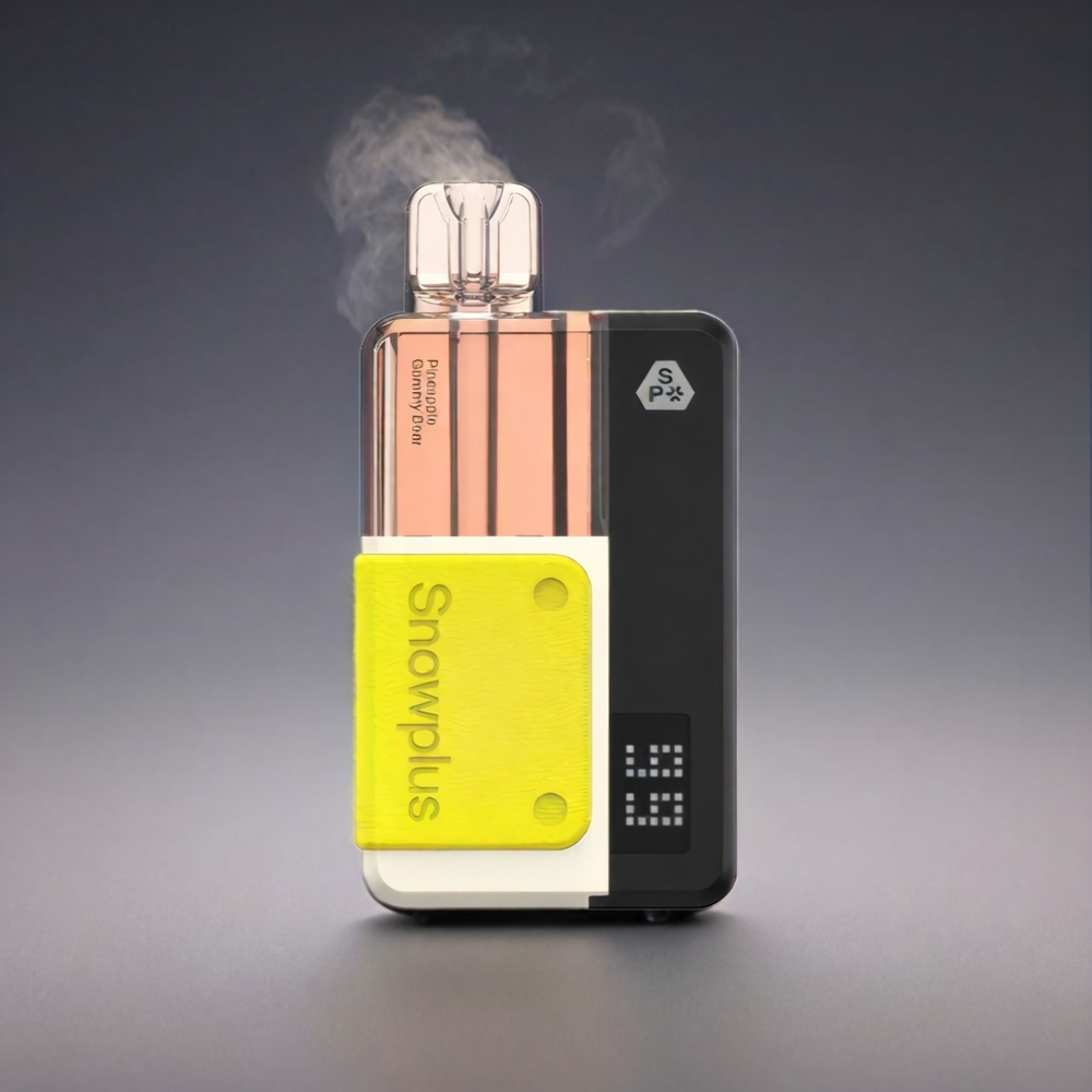 Snowplus Swift Pod Kit 15000 Norge engros – 15000 puffs, Dual Mesh, 1000 mAh batteri, 2+10 ml e-væske, 65 g – Ananas Gummibjørn