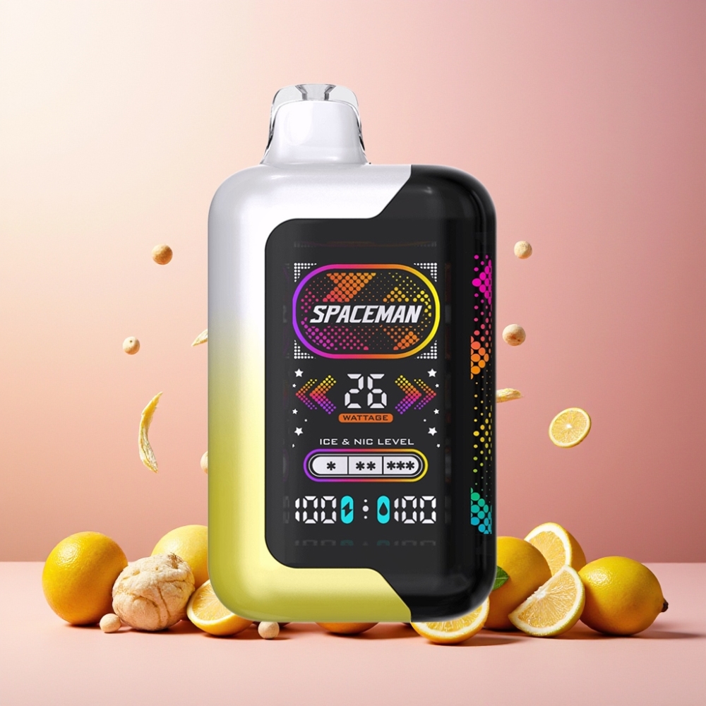 SPACEMAN SP40000 Engangs Vape Norge Engros Sitron Pop 20ml 1000mAh 50mg/ml