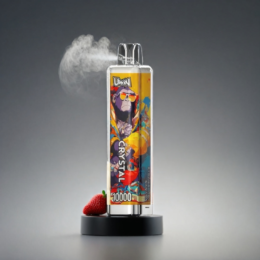 UWIN Crystal 10000 Puffs Norge Engros – Jordbær og Banan – 18ml – Type-C – RGB-lyser