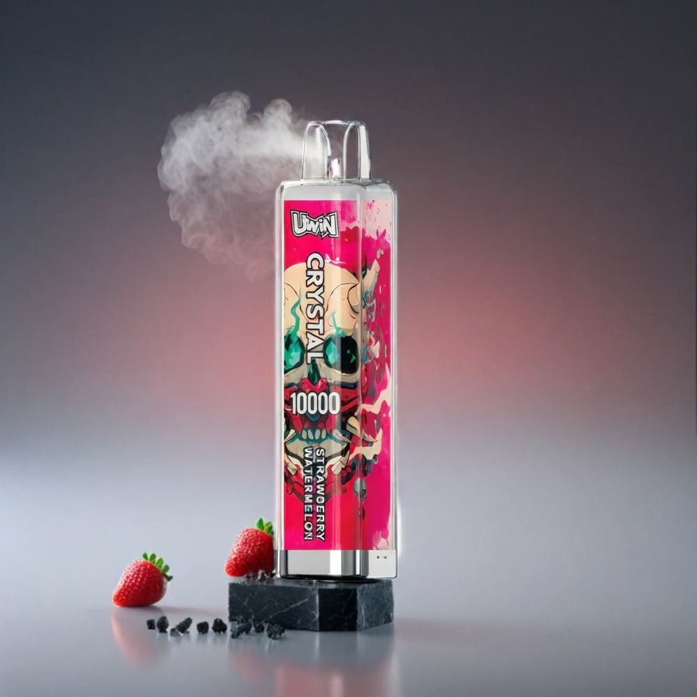 UWIN Crystal 10000 Puffs Norge Engros – Jordbær og Vannmelon – 18ml – Type-C Lading – RGB Lys