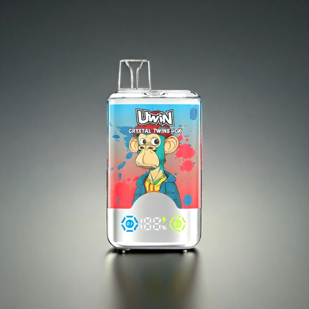 UWIN Crystal Twins Norge Engros 40000 Puffs Vape Jordbær Vannmelon Sitron Lime – 2 Smaker, 850mAh Batteri, Type-C Lading