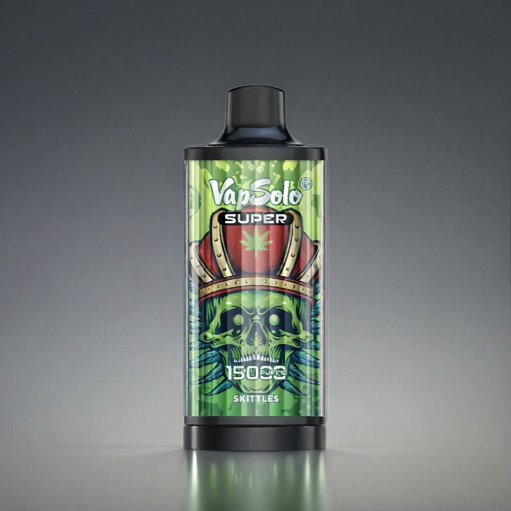 Vapsolo Super 15000 Puffs Norge Engros – 40ml E-Liquid, 850mAh Type-C, Skittles Smak
