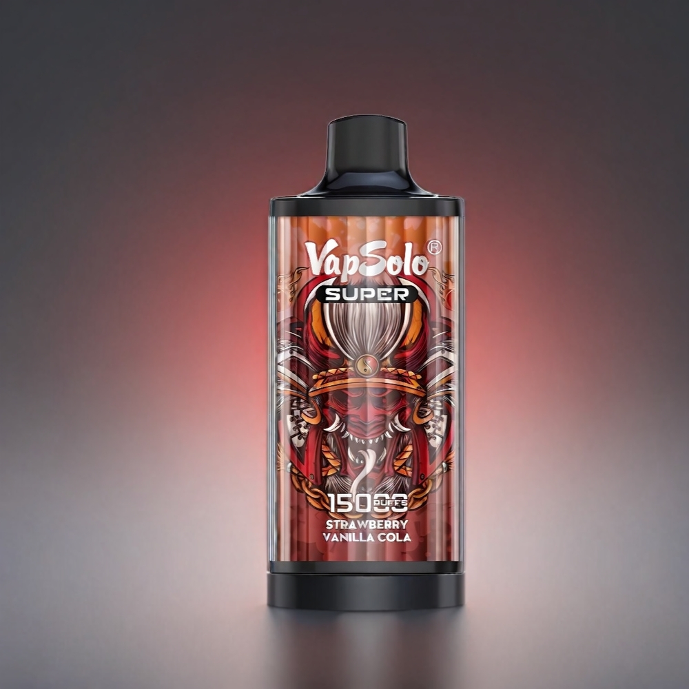 Vapsolo Super 15000 Puffs Norge Engros – Jordbær Vanilje Cola – 40ml – 850mAh Type-C