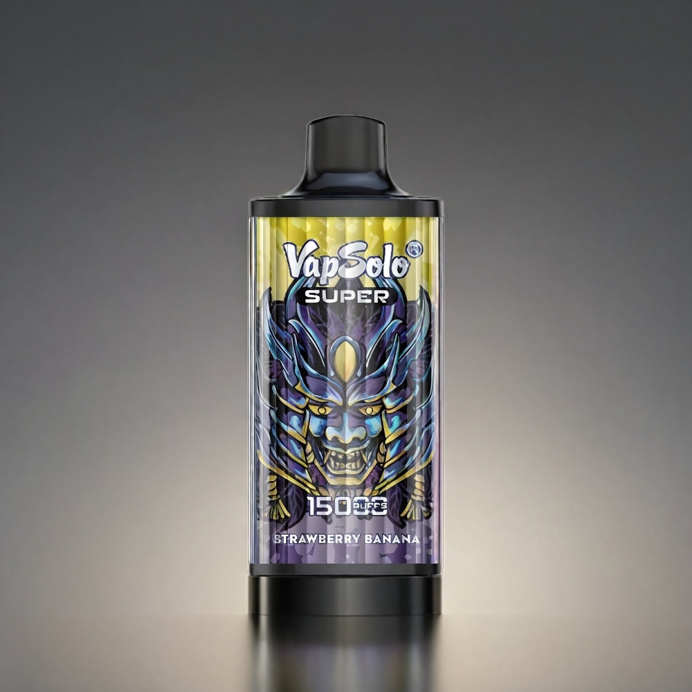 Vapsolo Super 15000 Puffs Norge Engros – Jordbær og Banan – 40ml – 850mAh Type-C
