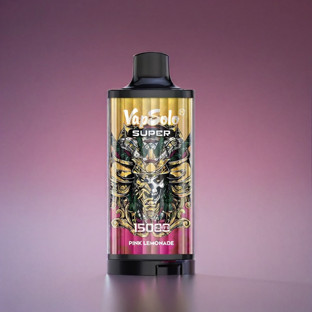 Vapsolo Super 15000 Puffs Norge Engros Vape Super Rosa Sitronade 40ml 850mAh Type-C