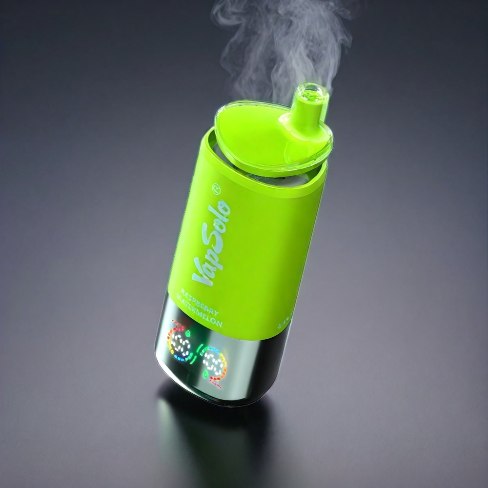 VapSolo Tripe 30000 Puffs Norge Engros - Bringebær og Vannmelon – 40ml E-Liquid – Type-C Lading – 3 Oljetanker