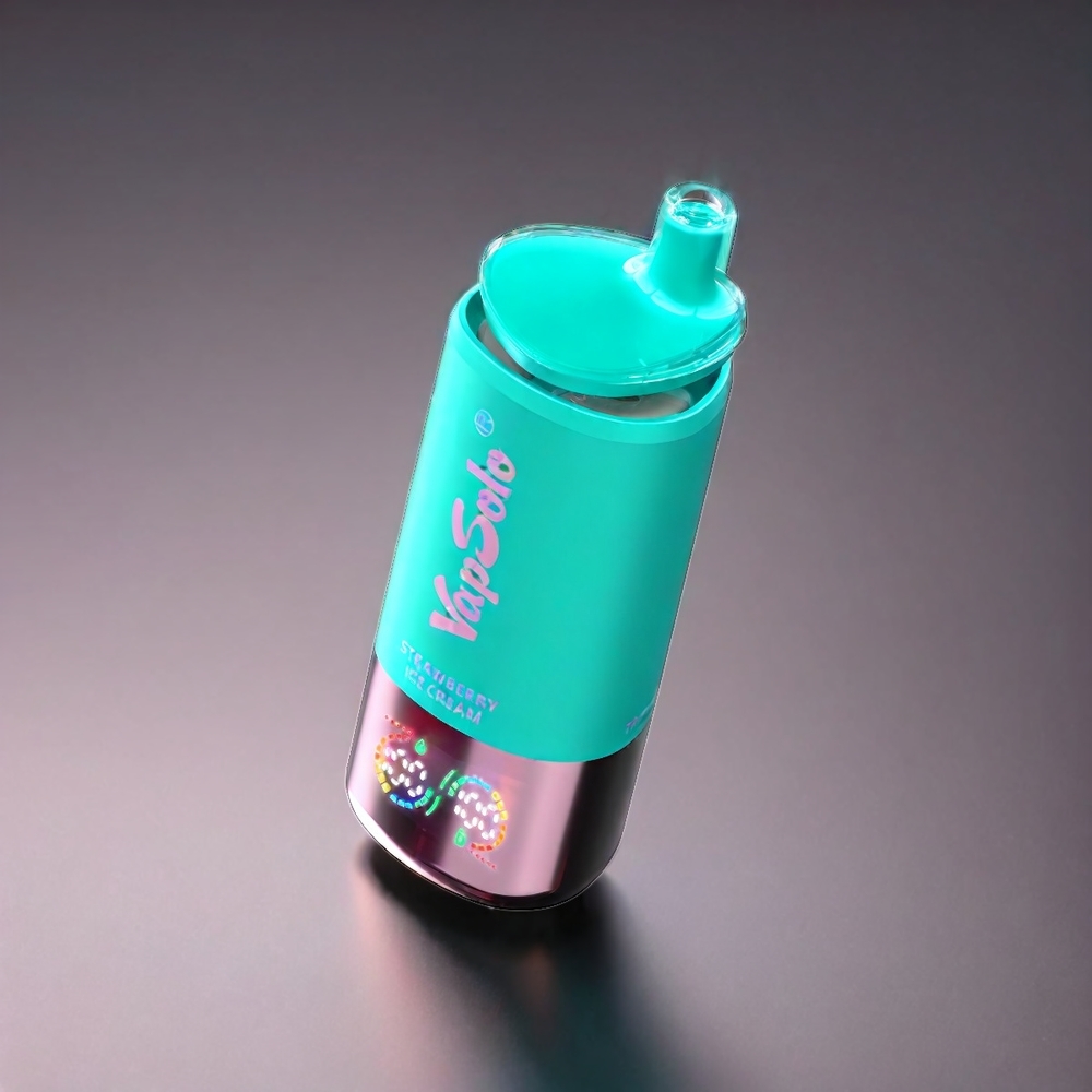 VapSolo Tripe 30000 Puffs Norge Engros – Jordbær Iskrem – 40ml E-Liquid – Type-C Lading