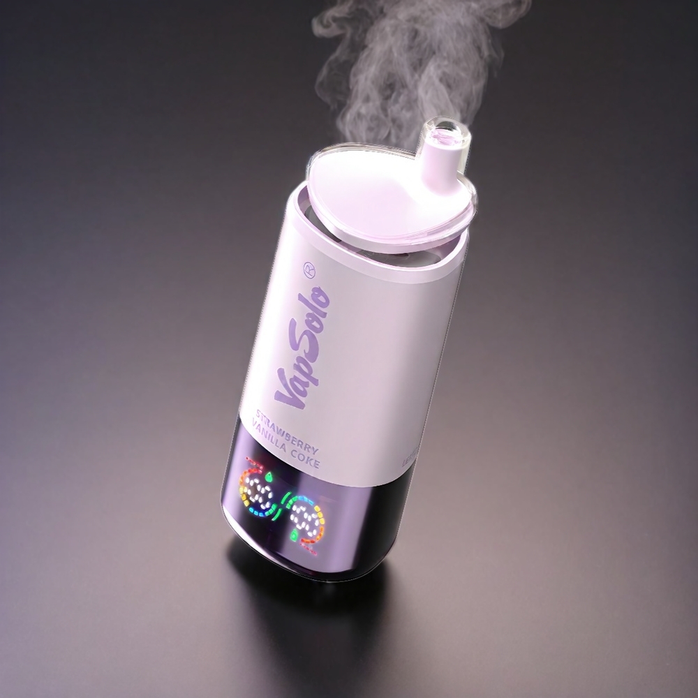 VapSolo Tripe 30000 Puffs Norge Engros – Jordbær Vanilje Coke – 40ml E-Liquid – Type-C Lading
