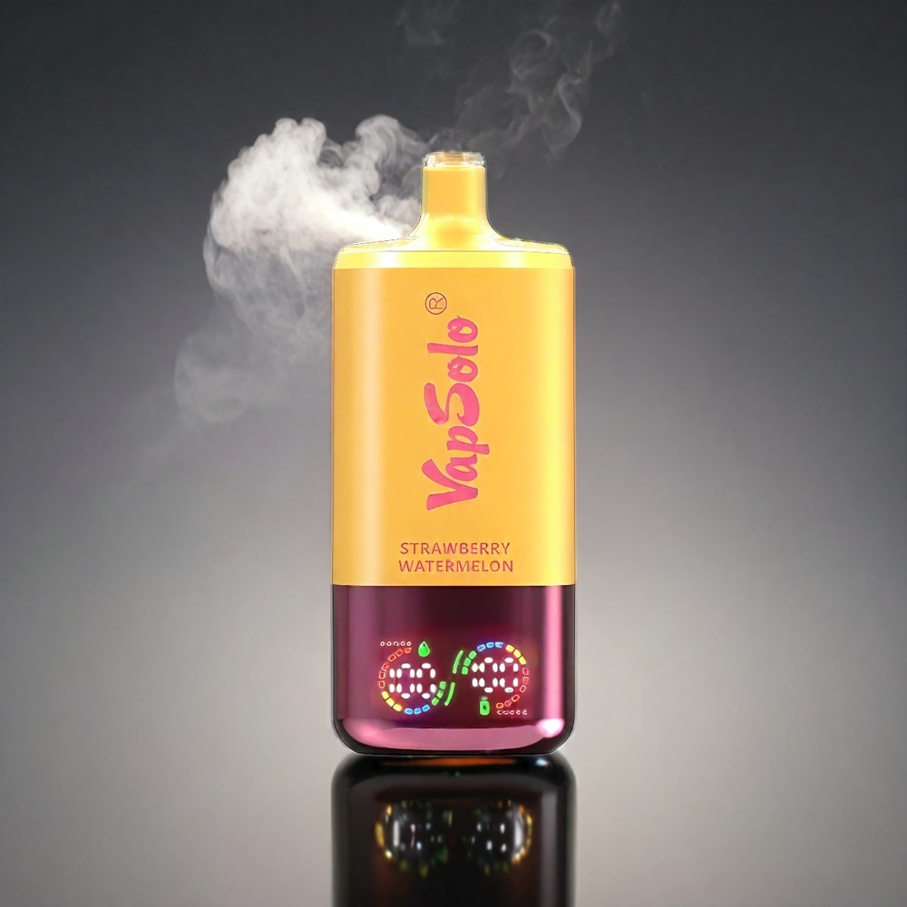 VapSolo Tripe 30000 Puffs Norge Engros – Jordbær & Vannmelon & Sitron & Fersken – 40ml E-Liquid – Type-C – 3 Oljetanker