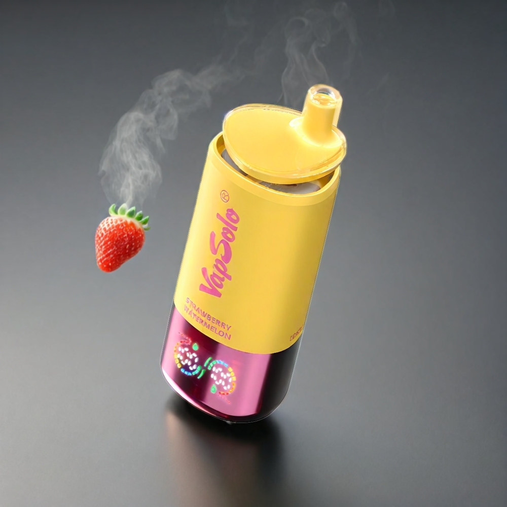 VapSolo Tripe 30000 Puffs Norge Engros – Jordbær & Vannmelon & Sitron & Fersken – 40ml E-Liquid – Type-C – 3 Oljetanker