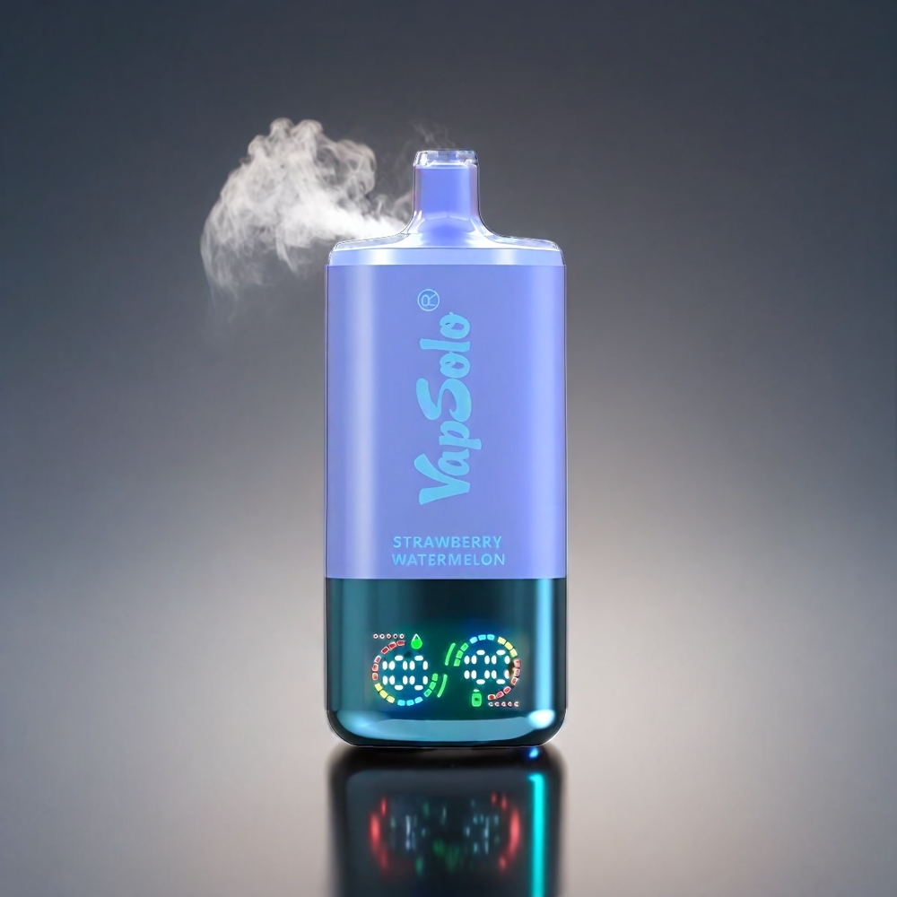 VapSolo Tripe Norge Engros 30000 Puffs Vape Jordbær, Vannmelon & Blåbær Is – 40ml, Type-C, 3 Tanker