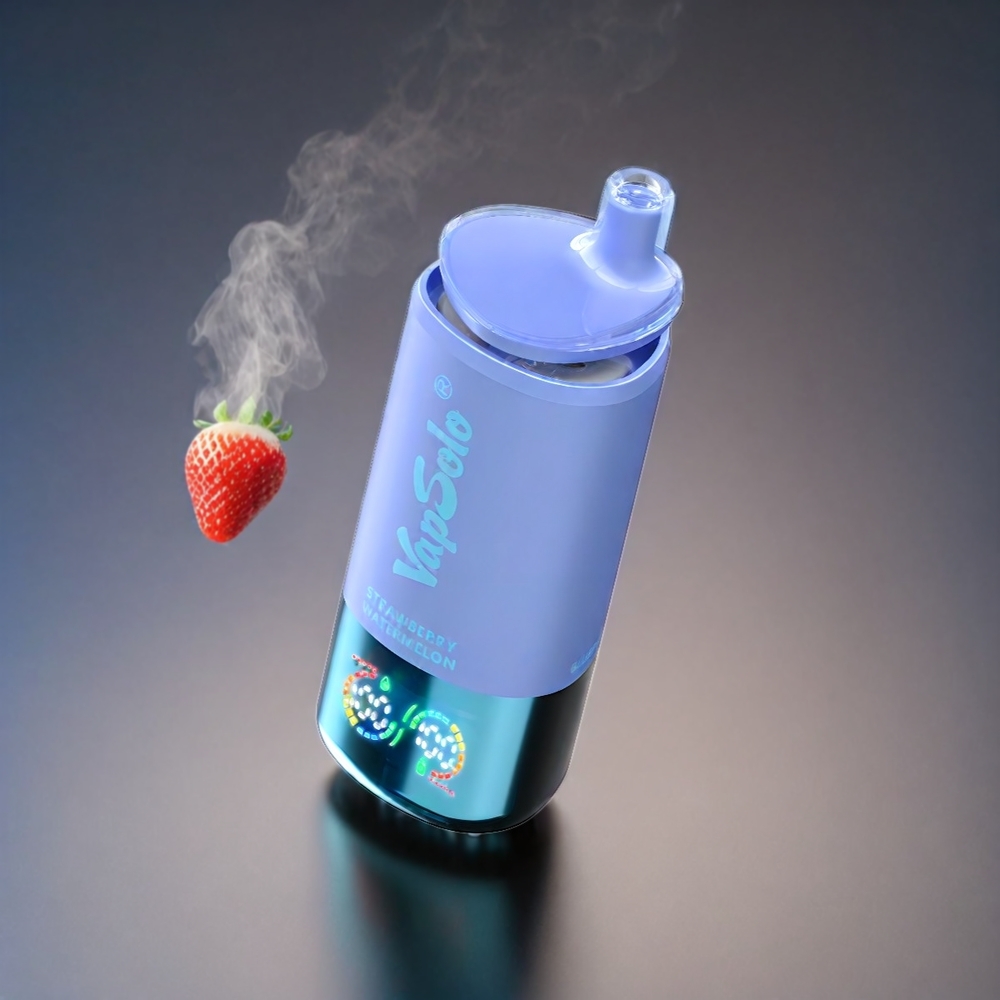 VapSolo Tripe Norge Engros 30000 Puffs Vape Jordbær, Vannmelon & Blåbær Is – 40ml, Type-C, 3 Tanker