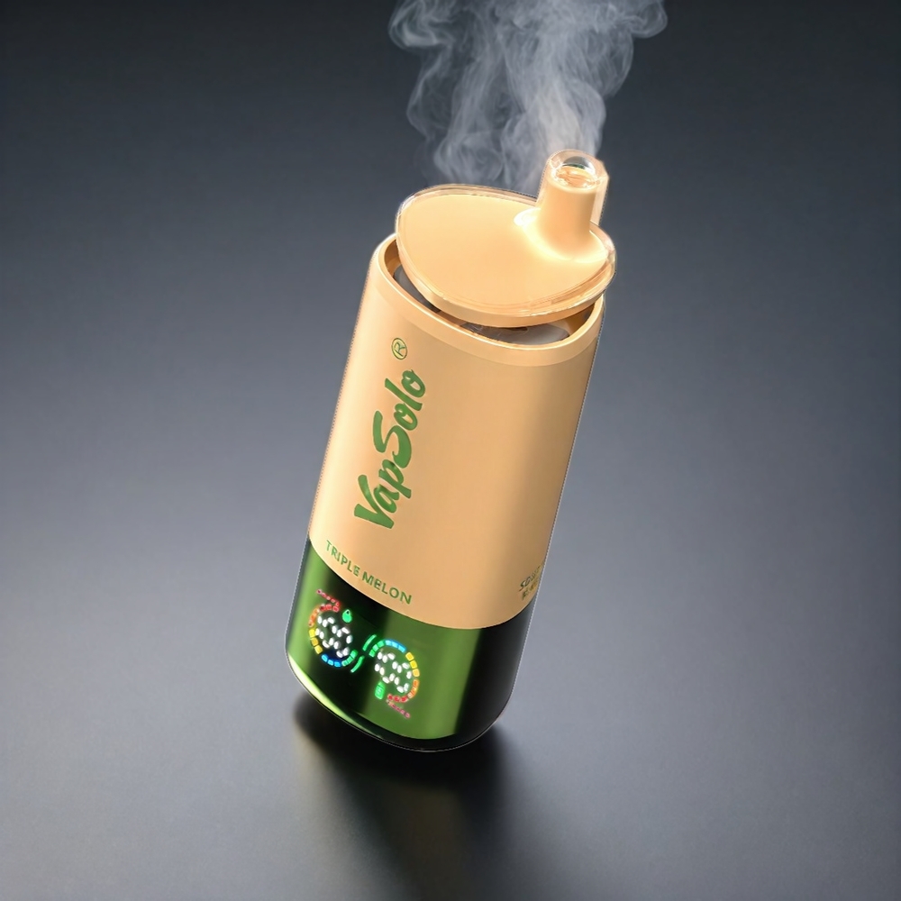 VapSolo Tripe Norge Engros 30000 Puffs Vape Type-C Triple Melon 40ml 20mg/50mg Nicotine
