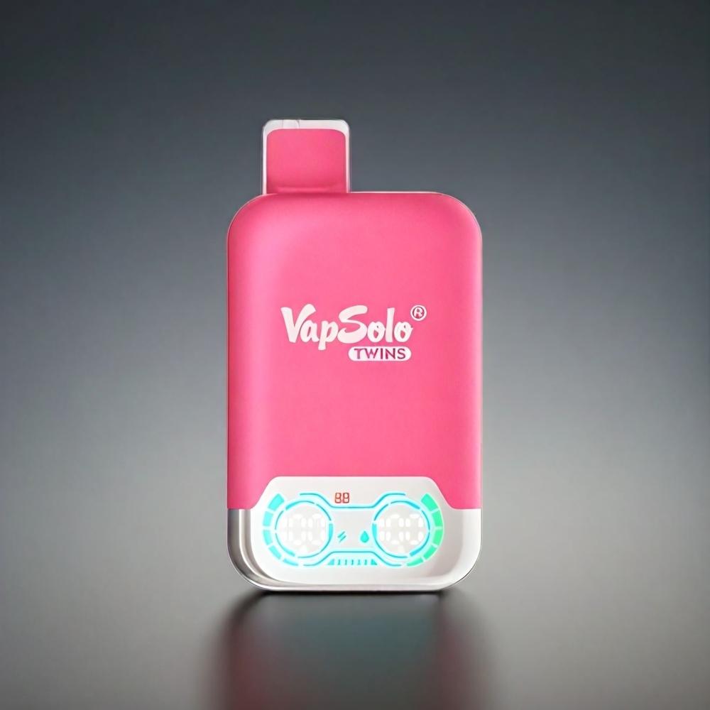 Vapsolo Twins 20000 Puffs Norge Engros – Jordbær & Vannmelon & Gummibjørn – 40 ml E-Væske – 2 Tanker – Type-C Lading