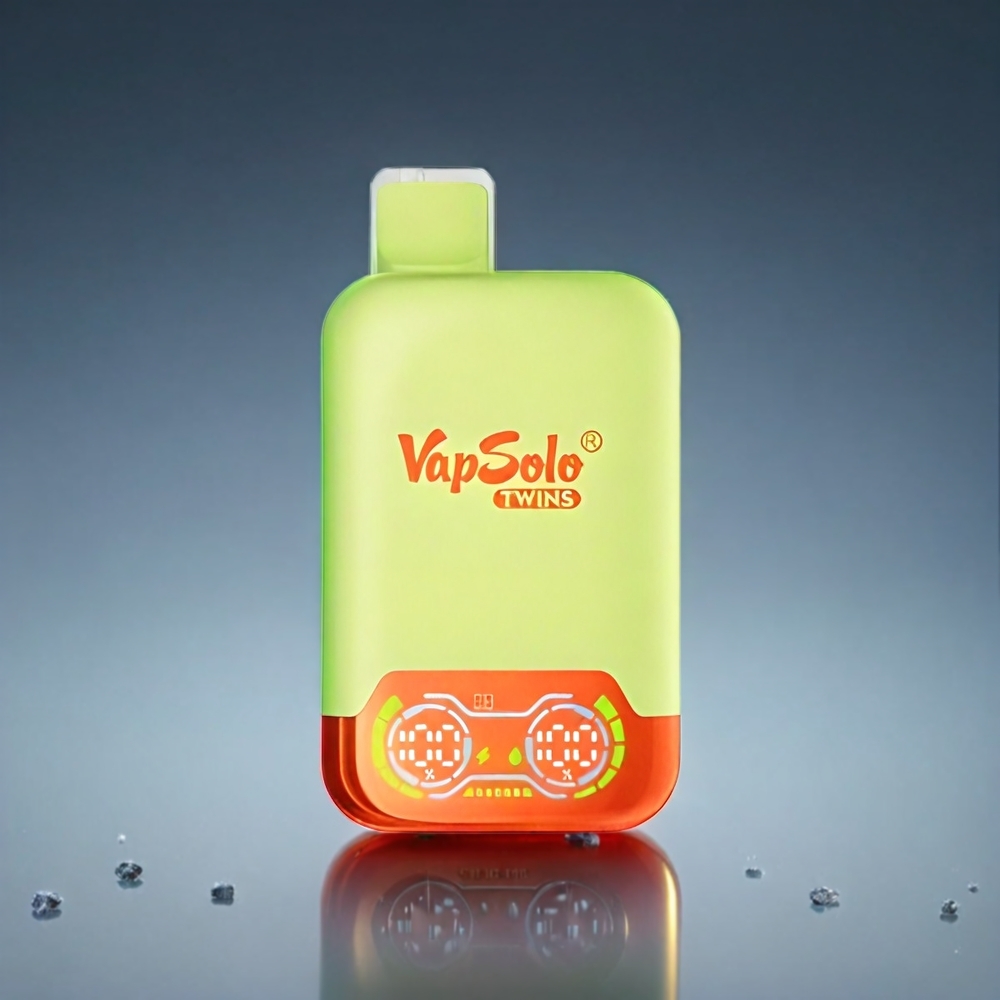 Vapsolo Twins 20000 Puffs Norge Engros Vape Vannmelon Is & Blandet Bær – 40 ml E-Væske, 2 Tanker, Type-C Lading