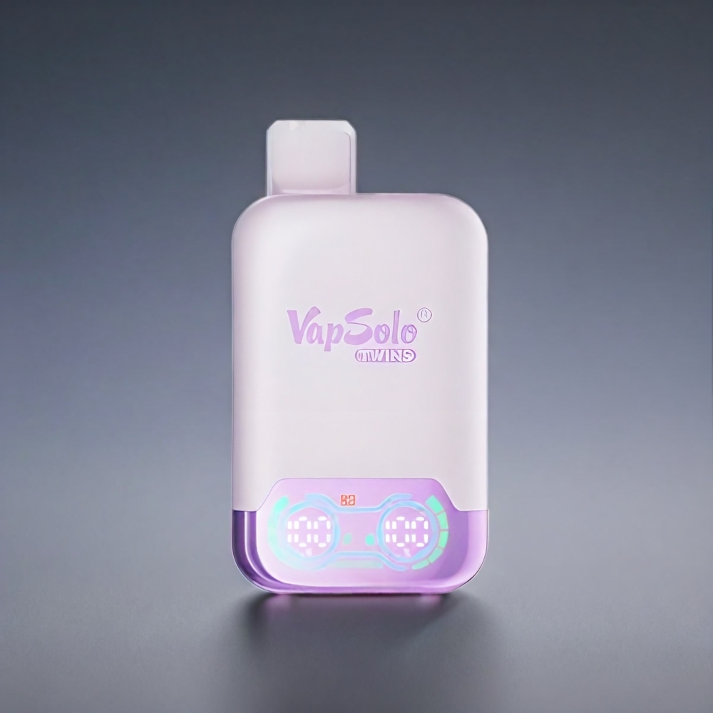Vapsolo Twins 20000 Puffs Norge engros – Drupeis & Jordbær Kiwi – 40 ml – 2 tanker – Type-C lading