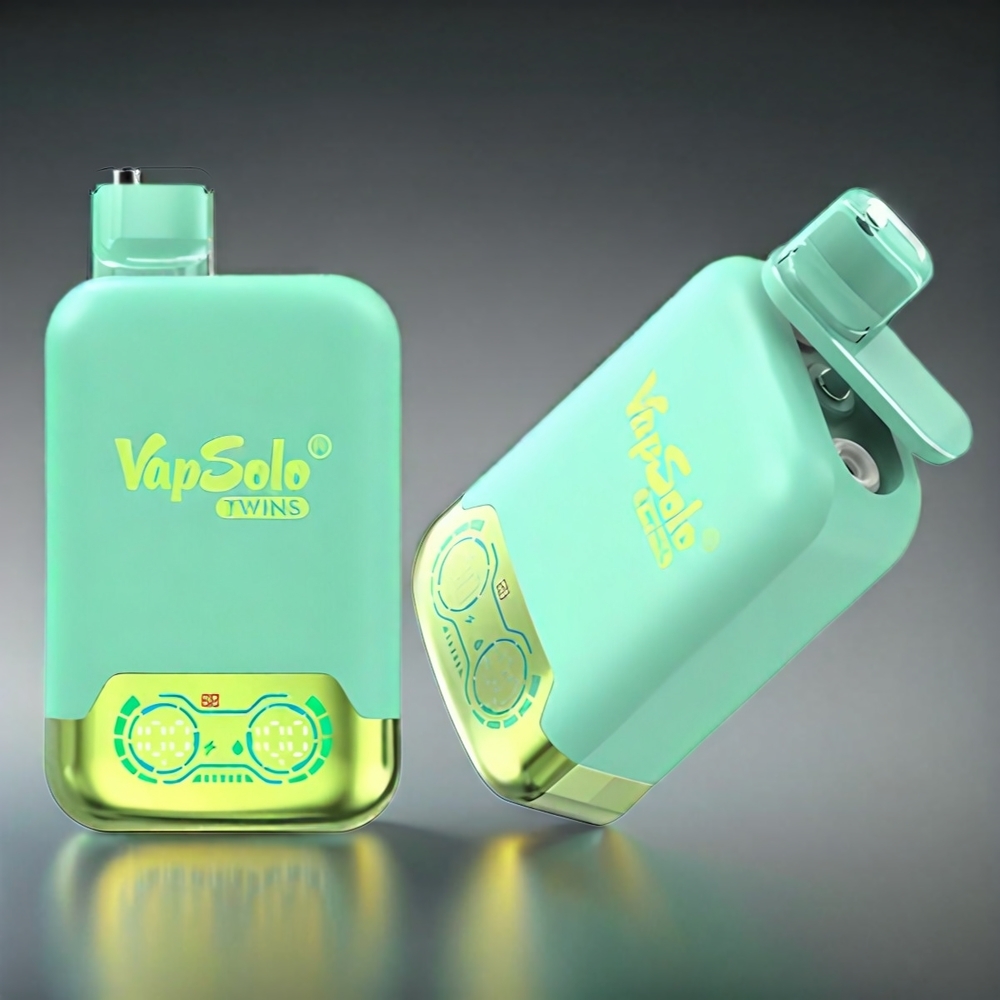 Vapsolo Twins 20000 Puffs Norge engros – Triple Melon & Ananas Kokos – 40 ml E-Liquid – 20mg/ml eller 50mg/ml Nikotin – Type-C Lading