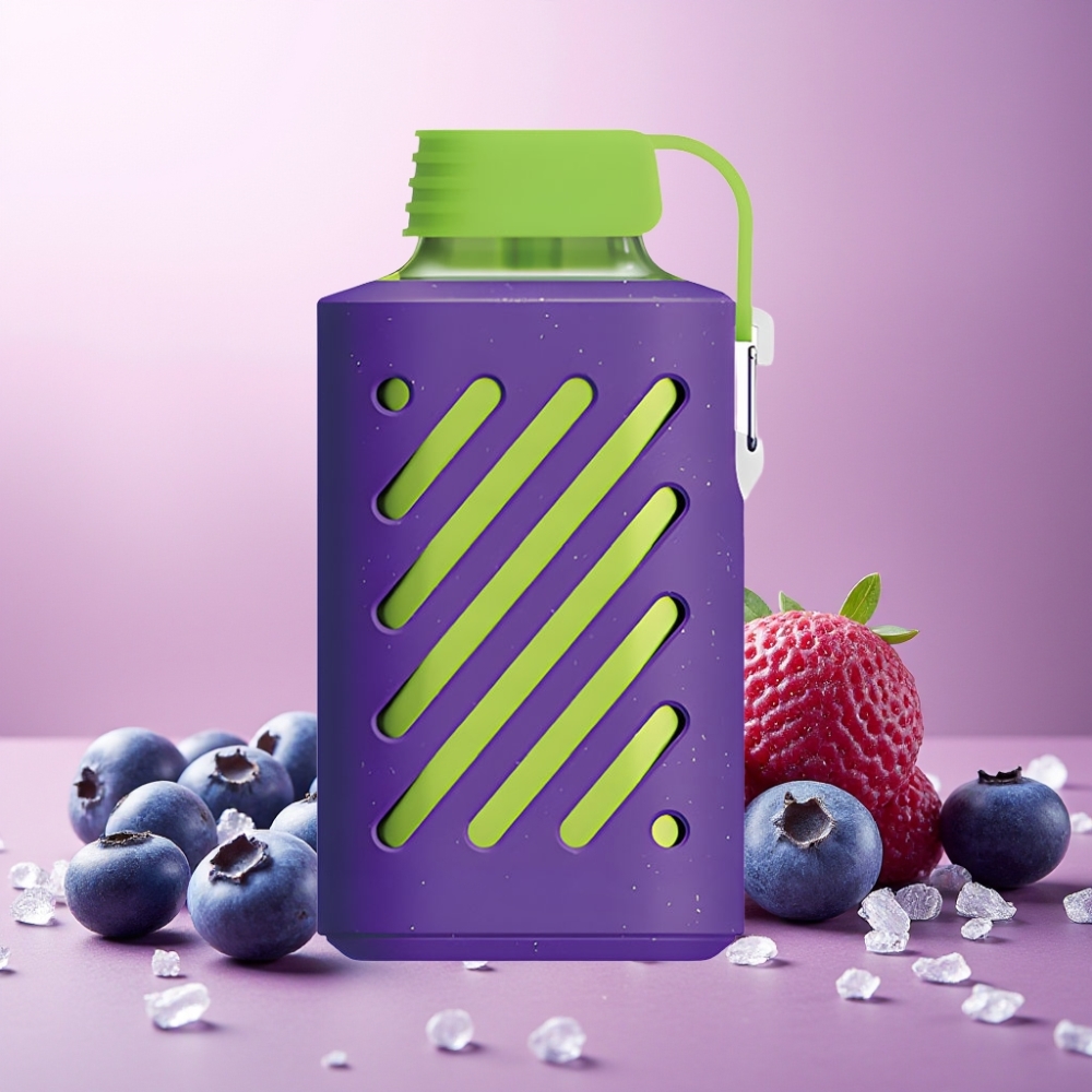 VOZOL GEAR 10000 Norge Engros – Blåbær Is – 10000 Puff, 30 Smaker, VAMT Mesh Coil, 20 ml E-væske, 500mAh Batteri