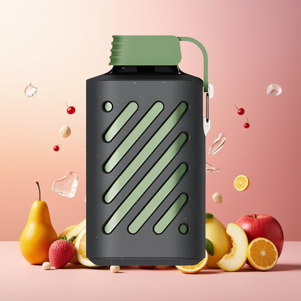 VOZOL GEAR 10000 Norge Engros Vape til engangsbruk – 10000 Puffs, 20 ml E-liquid, Sur Eple Is – Multi-Funksjonell Spenne, VAMT Mesh Coil