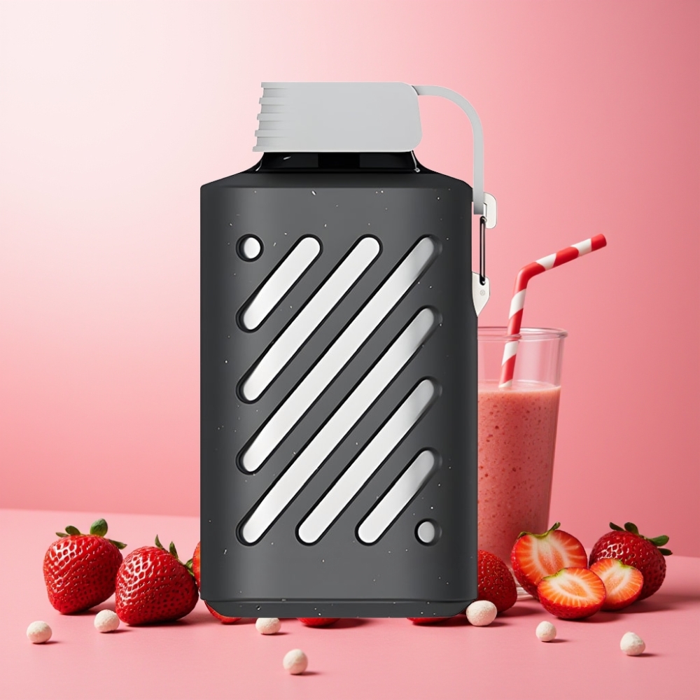 VOZOL GEAR 10000 Norge Engros Vape til engangsbruk med Jordbærsmoothie – 10000 Puffs, 30 Smaker, 20 ml E-væske, 500mAh Batteri, VAMT Mesh Coil
