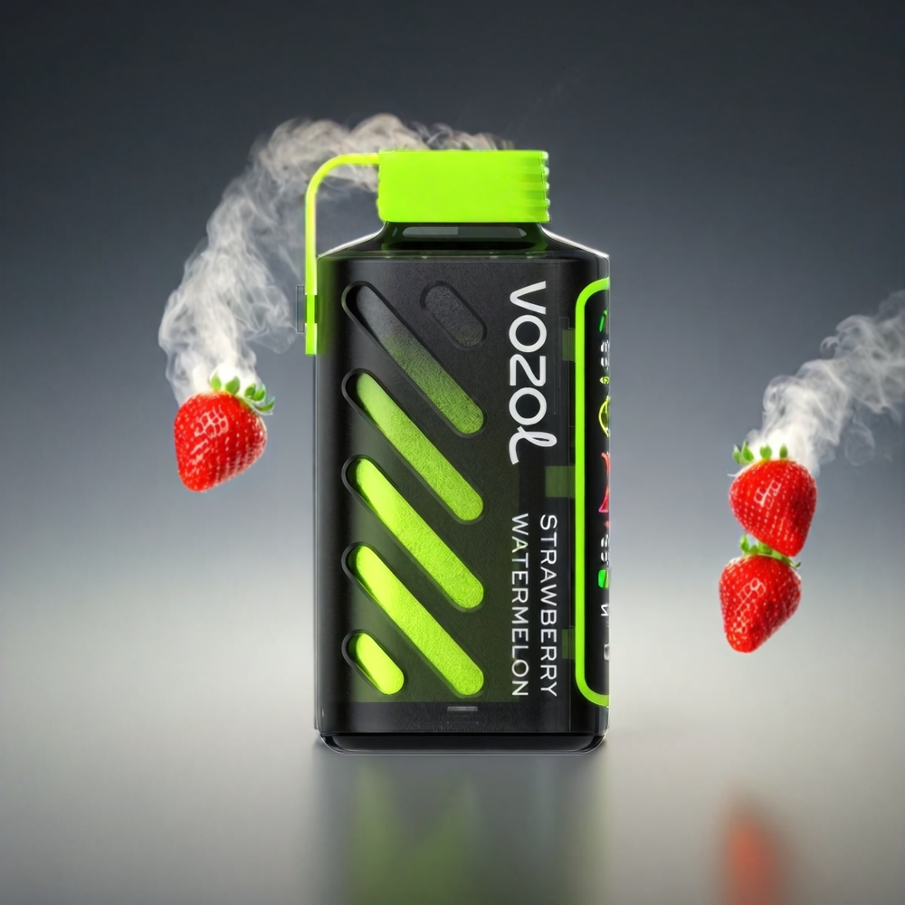 VOZOL Gear Power 20000 Puffs Norge Engros – Jordbær og Vannmelon – 20mL, Dual Mesh Coil, Full Skjerm Display, 5%(50mg) Nikotin
