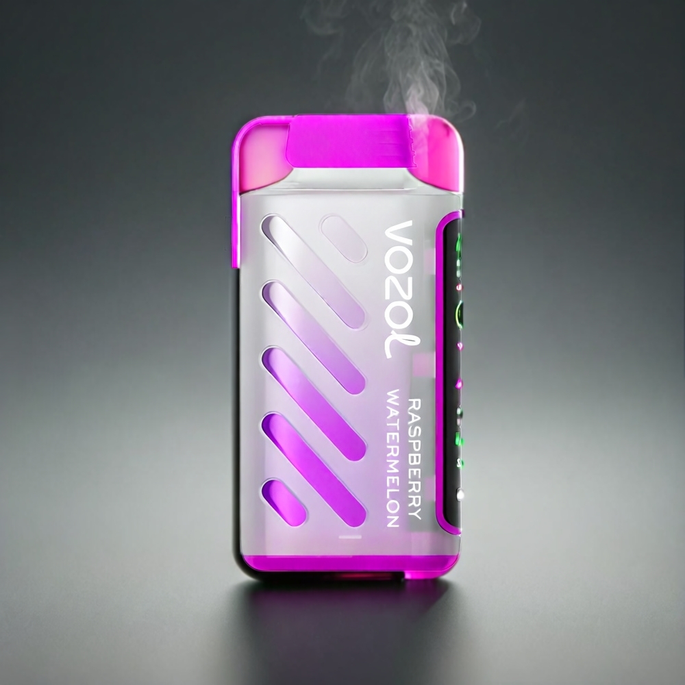 VOZOL Gear Power 20000 Puffs Norge Engros med Bringebær Vannmelon – S.i.L.C. Tech, Dual Mesh Coil, Full Screen Display, 20mL, 5%(50mg)