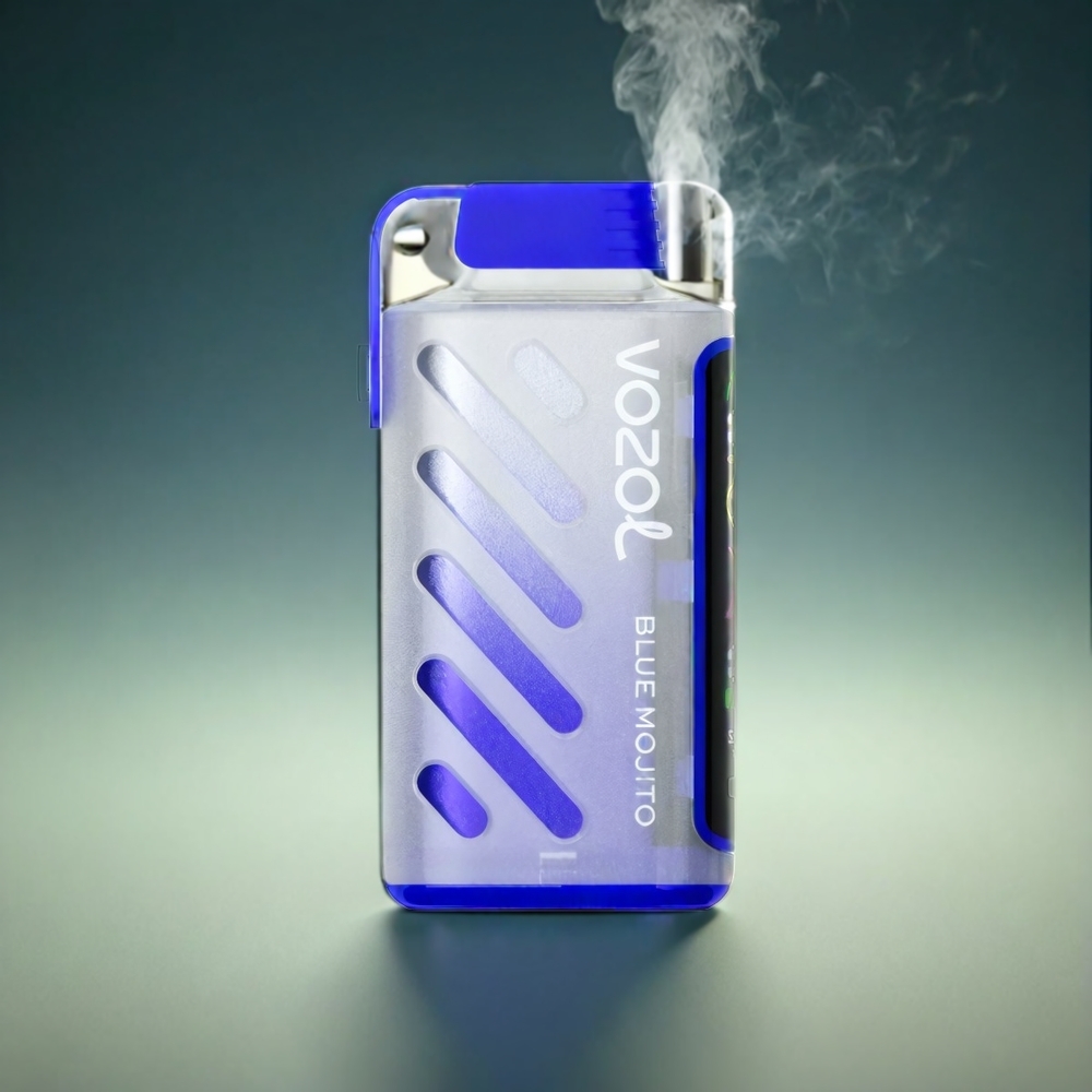 VOZOL Gear Power 20000 Puffs Norge engros – 20mL Full Screen Display Dual Mesh Coil – Blå Mojito 5%(50mg)