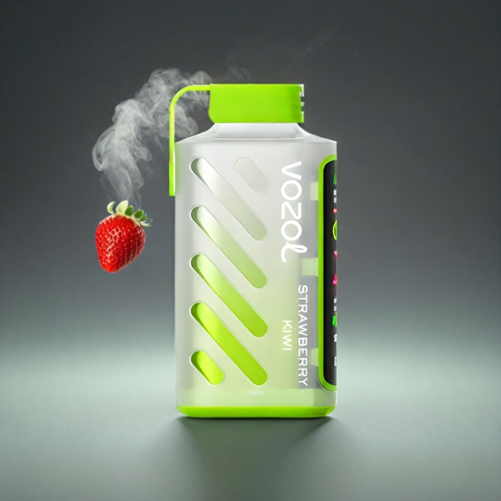 VOZOL Gear Power 20000 Puffs Norge engros – Jordbær Kiwi med S.i.L.C. Tech, Dual Mesh Coil og Full Screen Display