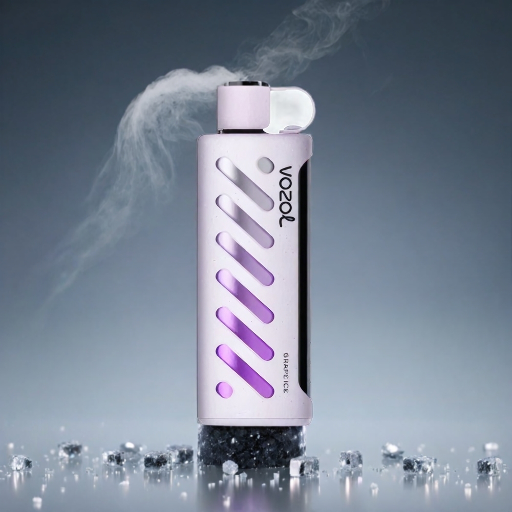 VOZOL Gear Shisha 25000 Puffs Norge Engros – 30 Smaker, Dual Mesh Dual Modes, 1000mAh, Grape Ice (Druis Is)