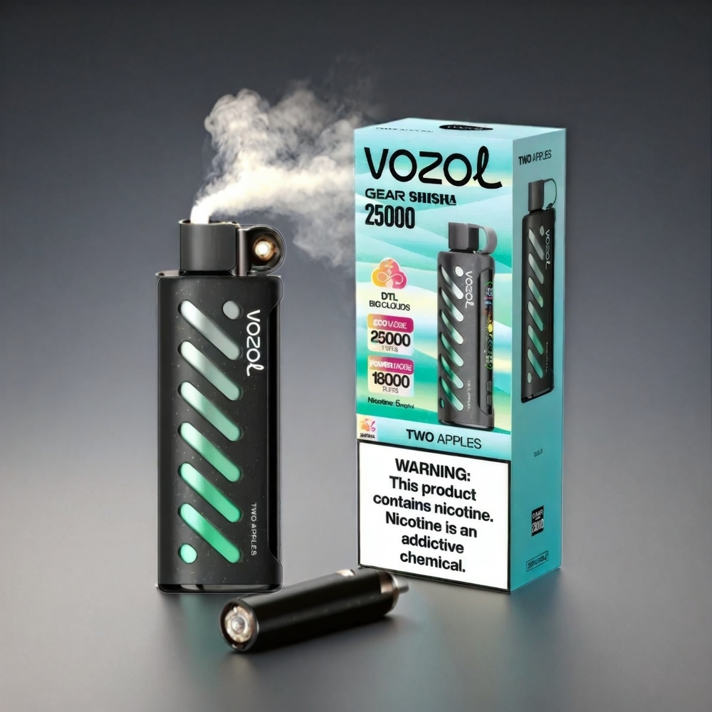 VOZOL Gear Shisha 25000 Puffs Norge Engros - 30 Smaker, Dual Mesh Dual Modes, S.i.L.C Tech, 1000mAh Batteri, To Epler