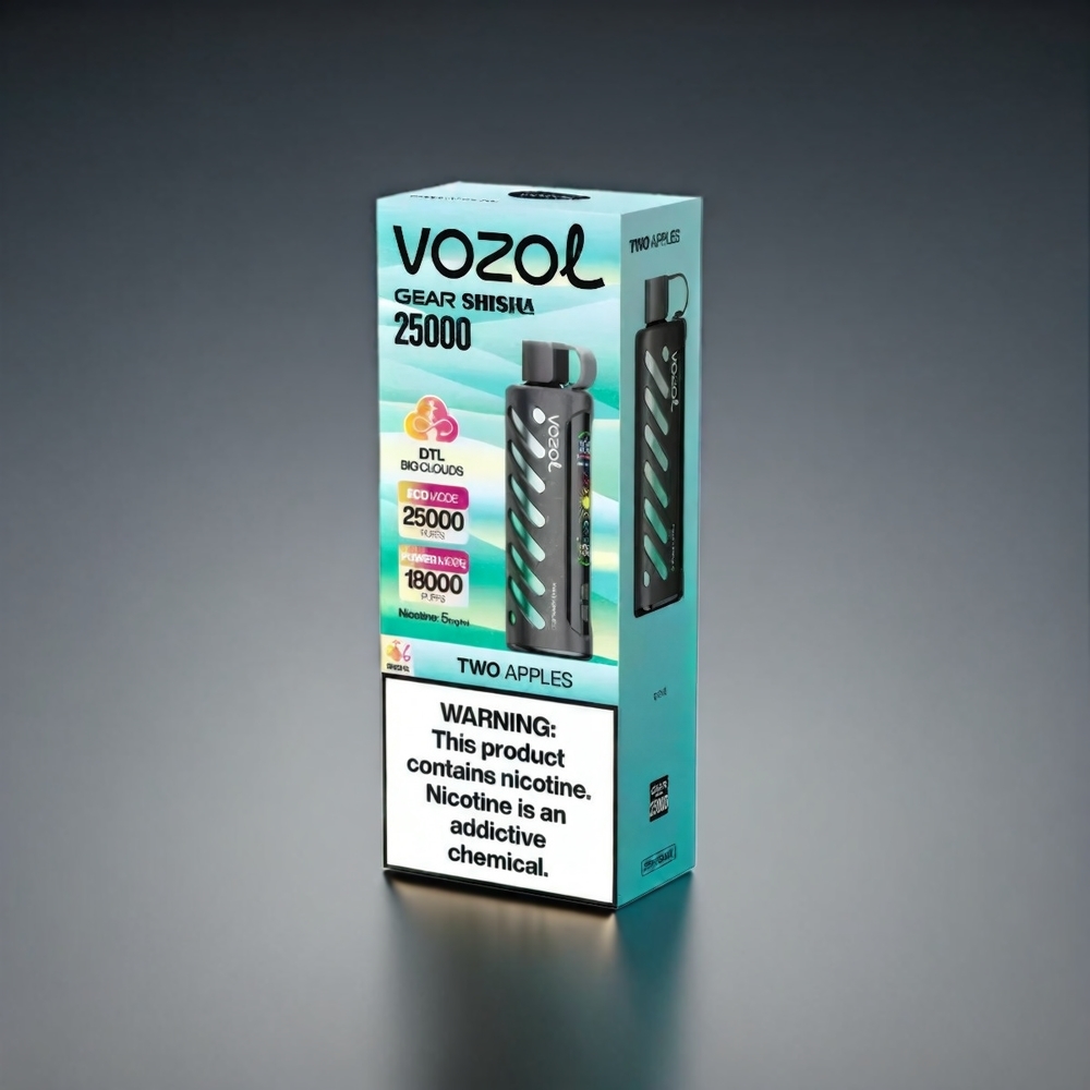 VOZOL Gear Shisha 25000 Puffs Norge Engros - 30 Smaker, Dual Mesh Dual Modes, S.i.L.C Tech, 1000mAh Batteri, To Epler