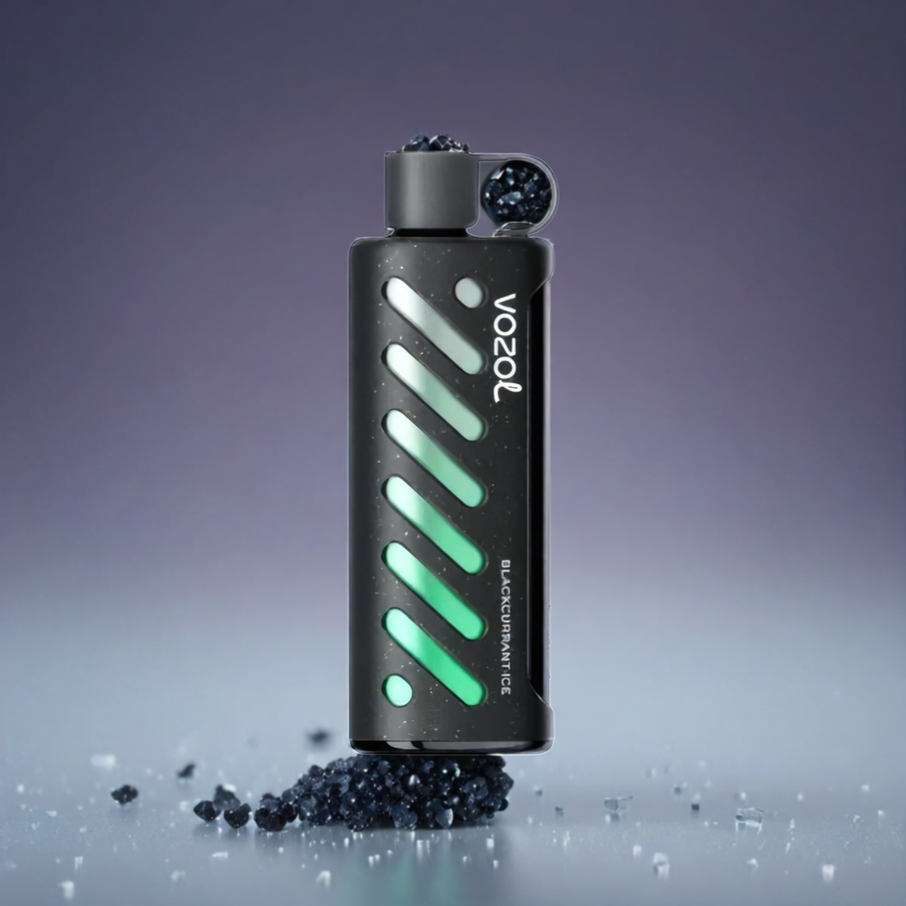 VOZOL Gear Shisha 25000 Puffs Norge Engros – Svartsolbær Is, Dual Mesh Dual Modes, 1000mAh Batteri, S.i.L.C Tech, 30 Smaker, 3mg/ml & 5mg/ml Nikotin