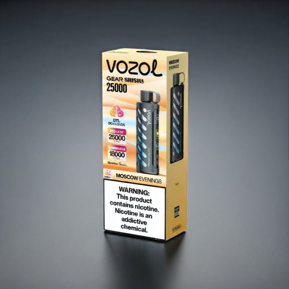 VOZOL Gear Shisha Norge Engros – 25000 Puffs, 30 Smaker, Dual Mesh, 1000mAh, 3mg/5mg Nikotin