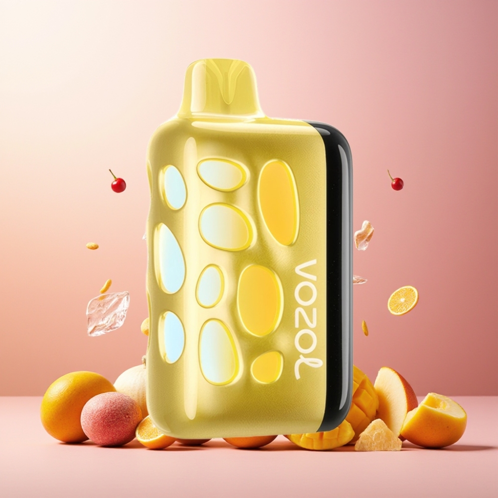 VOZOL RAVE 40000 Norge Engros – Mango Is Vape til engangsbruk med 270° Vibrant Glow Design, Beat-Synced Party Mode og 1000mAh Batteri